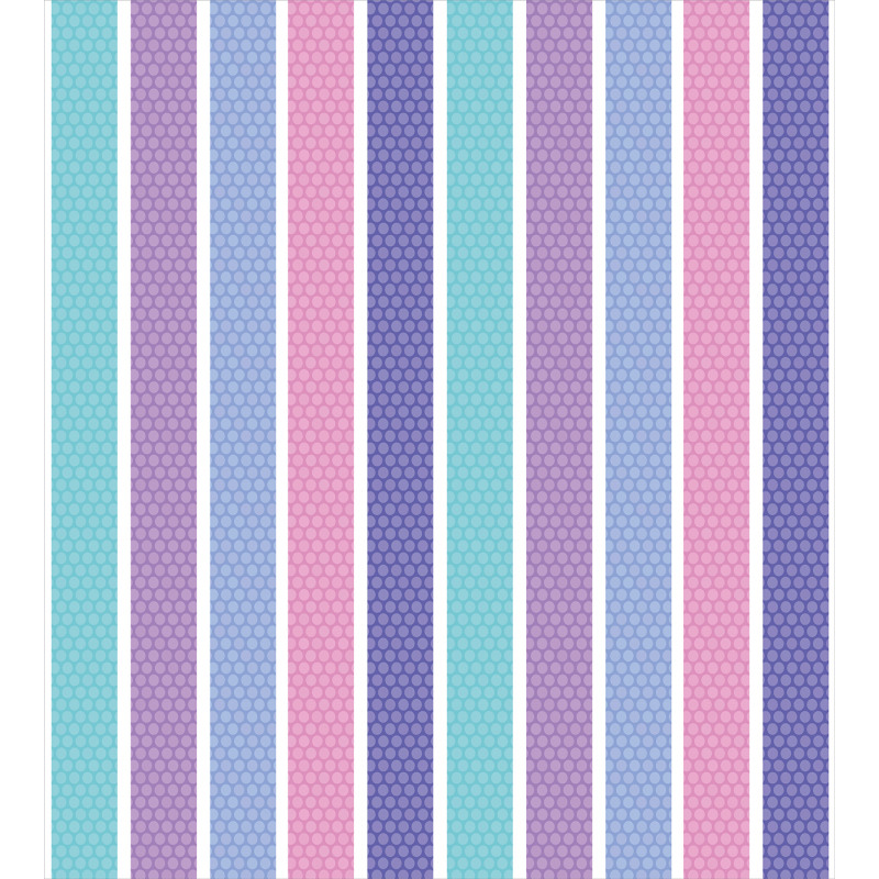 Polka Dot with Stripes Duvet Cover Set