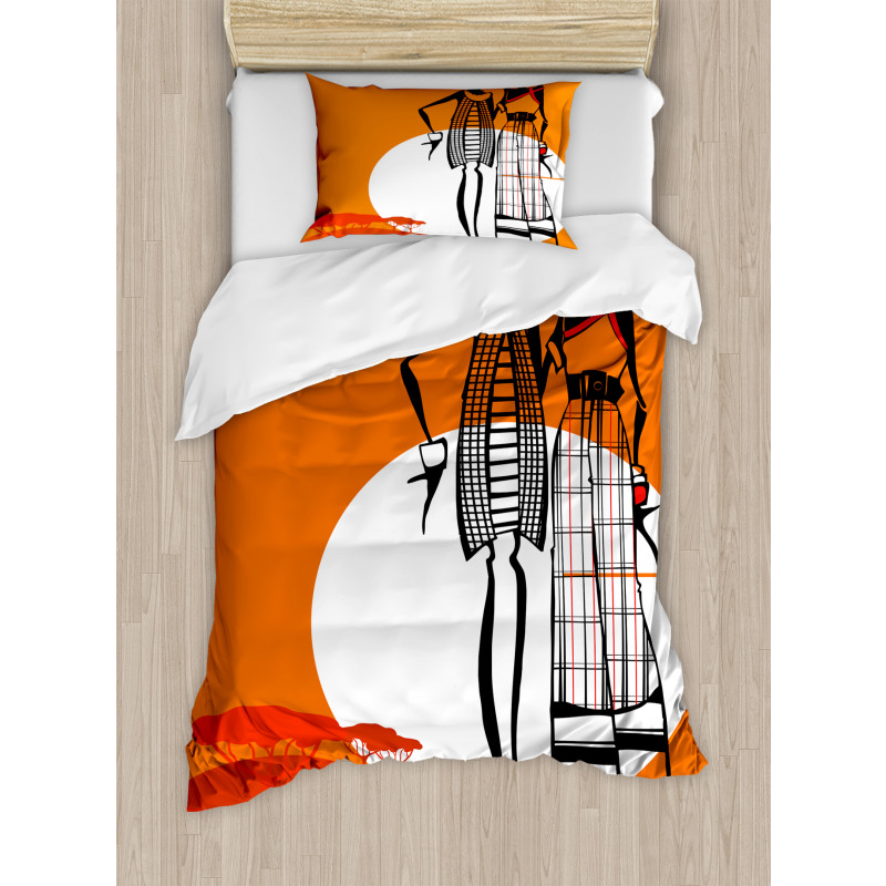 Women on Desert Duvet Cover Set