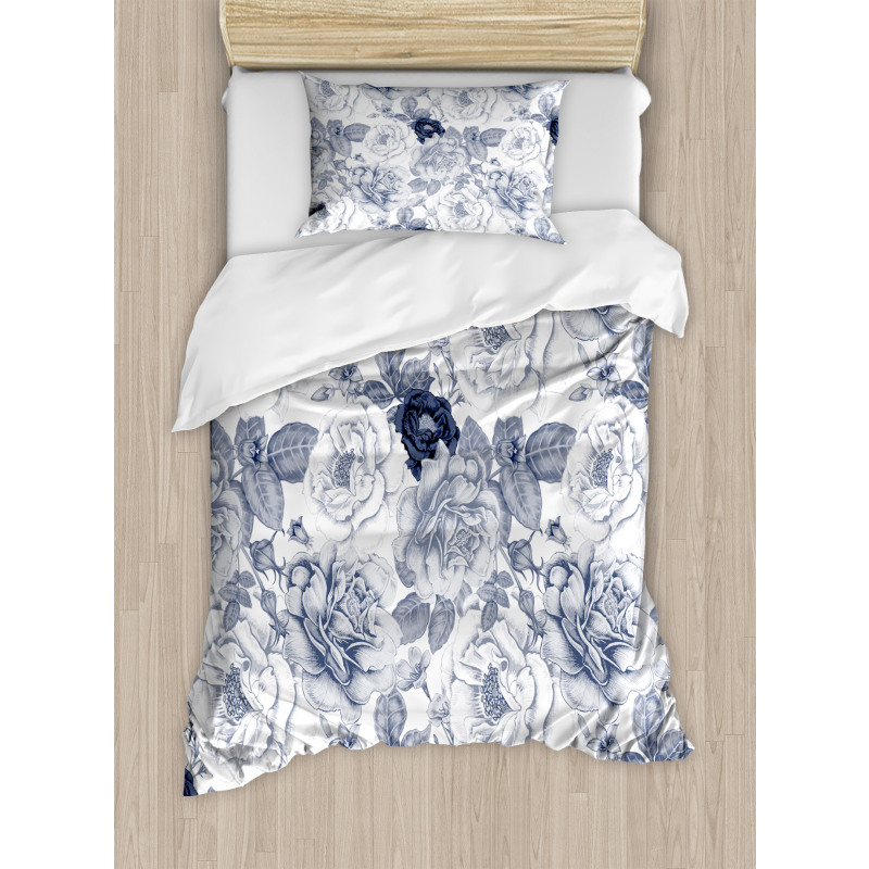 Garden Spring Roses Duvet Cover Set