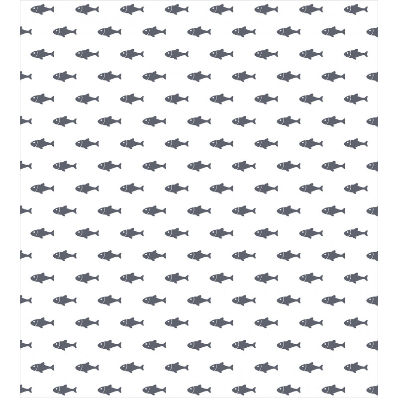Sketchy Schoal of Fish Duvet Cover Set