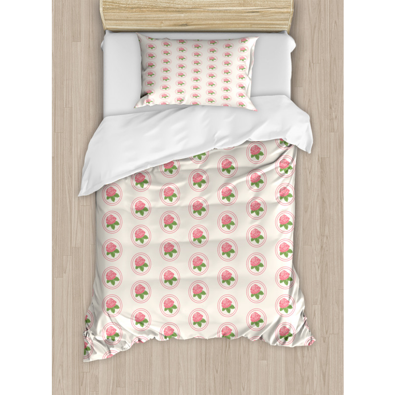 Pink Country Farmhouse Duvet Cover Set