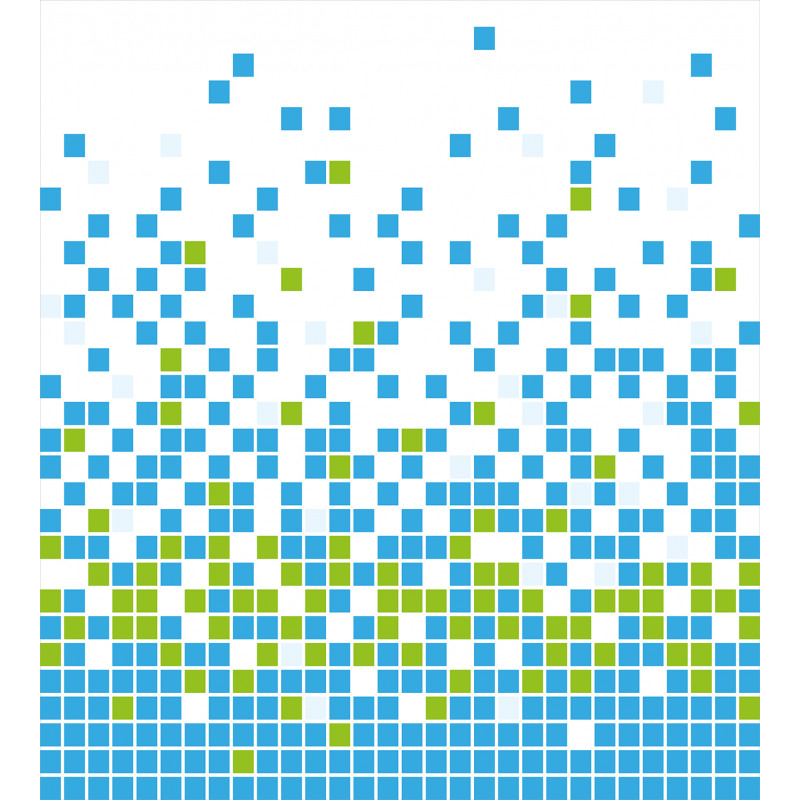 Mosaic Grid Pixel Art Duvet Cover Set