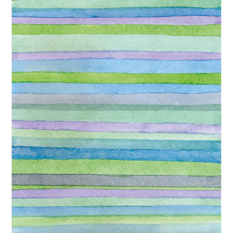 Watercolor Stripes Artwork Duvet Cover Set