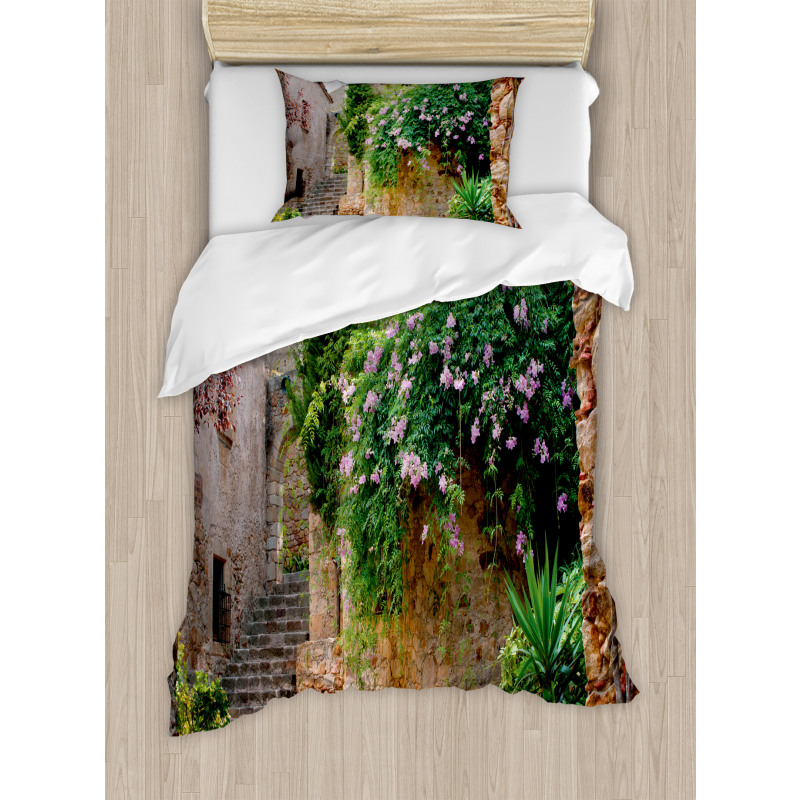 Summer Garden Flowers Duvet Cover Set