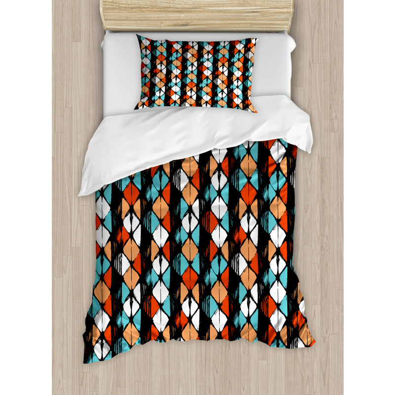 Modern Hexagon Design Duvet Cover Set