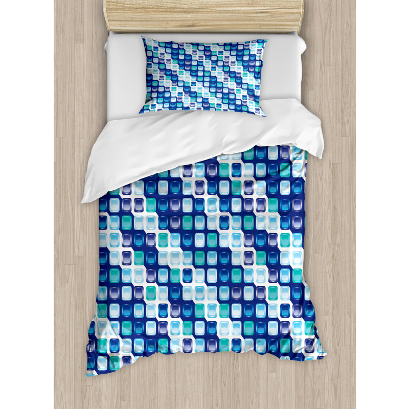 Vintage Mosaics Squares Duvet Cover Set