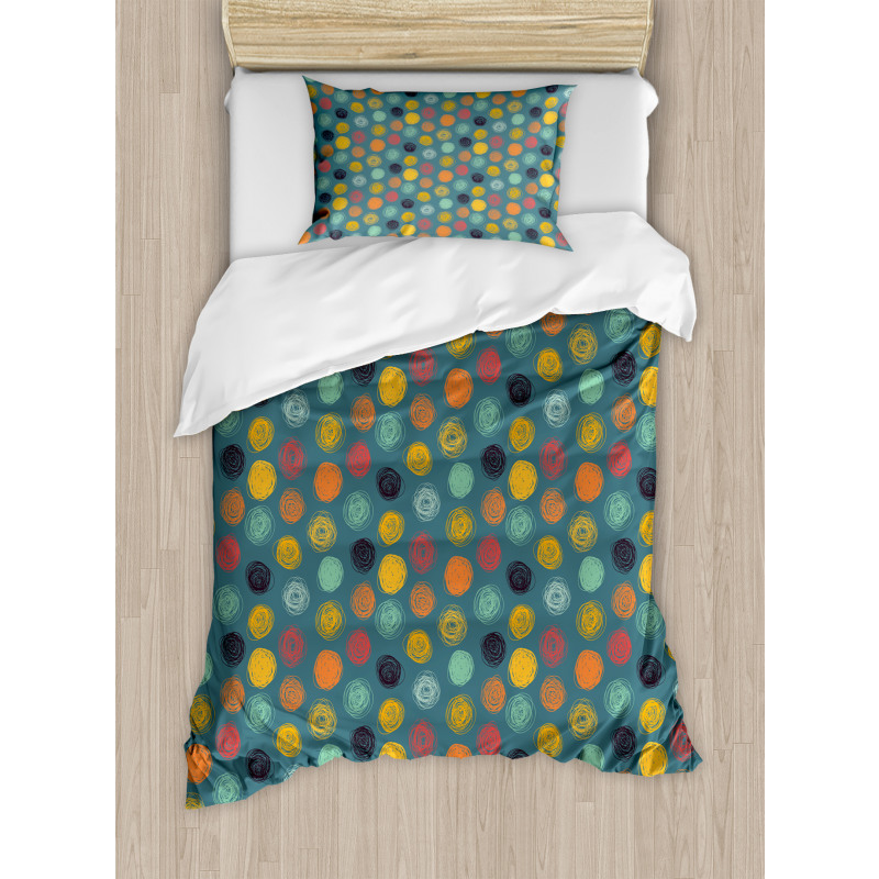 Colorful Abstract Circle Duvet Cover Set