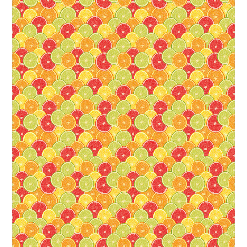 Orange Lemon Fruits Duvet Cover Set