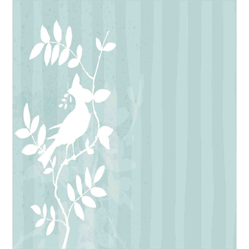 Bird Silhouette on Tree Duvet Cover Set