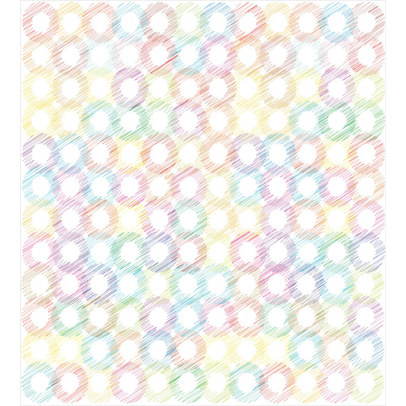 Grunge Colored Circles Duvet Cover Set