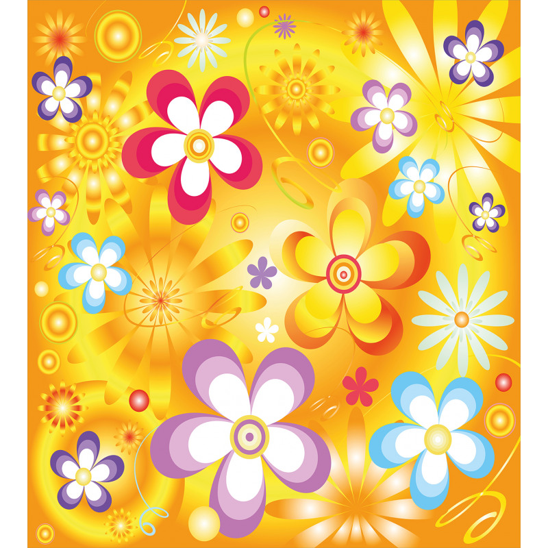 Vibrant Daisies Cheerful Duvet Cover Set