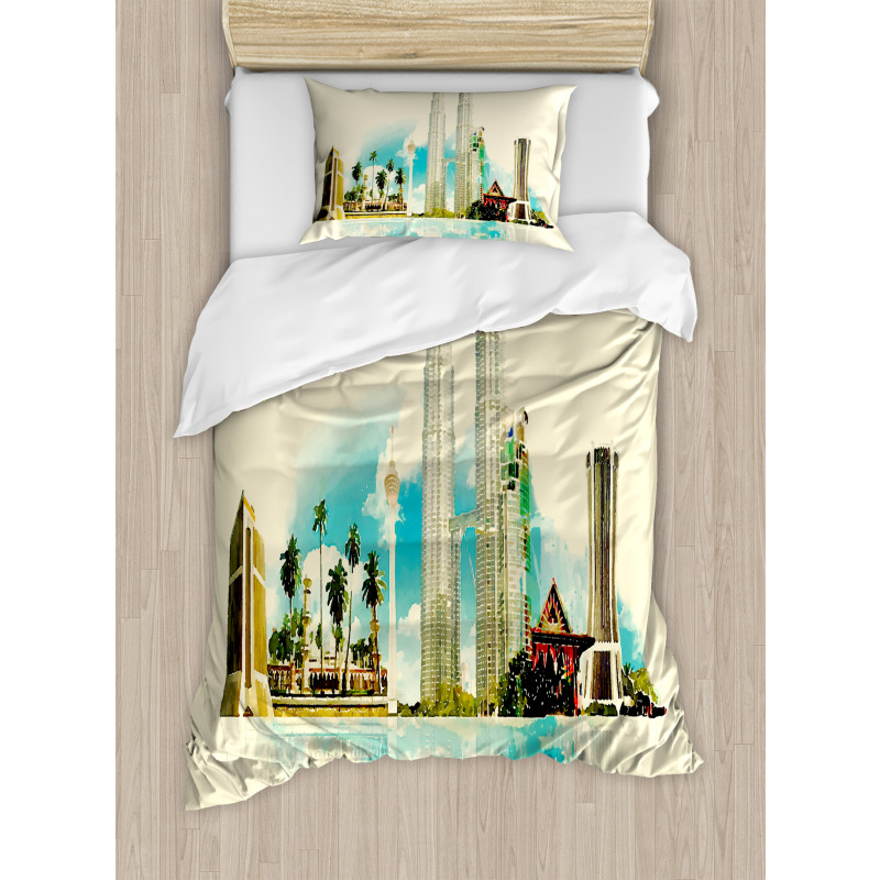 East Kuala City Palms Duvet Cover Set