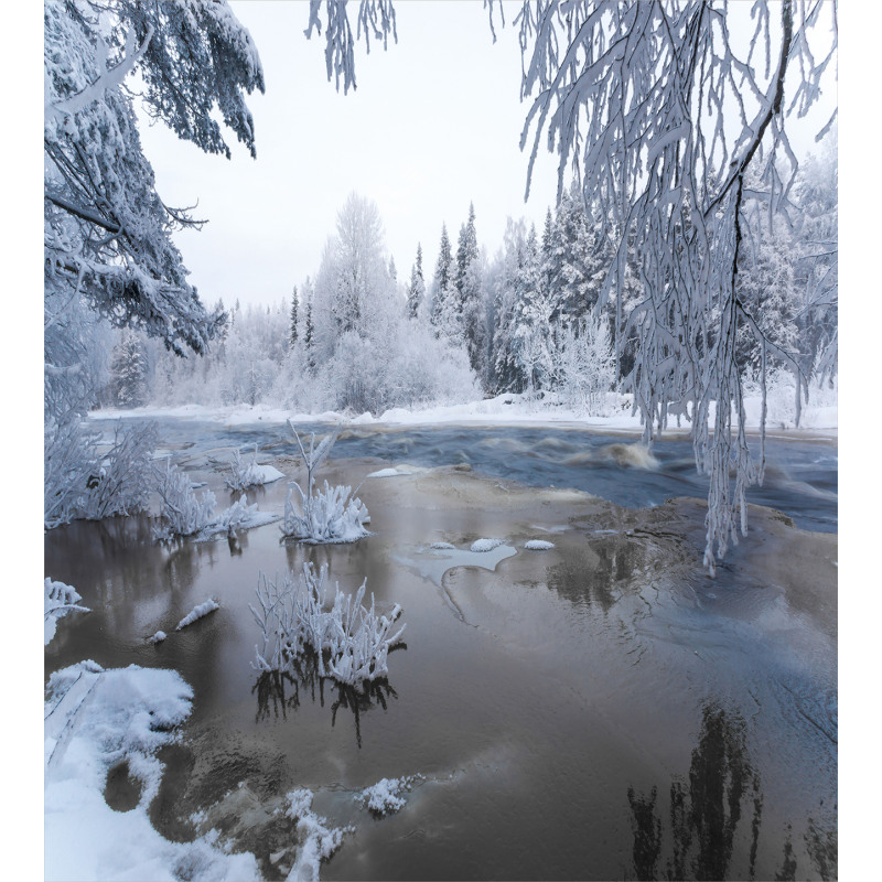 Nordic Snow Nature Icy Duvet Cover Set