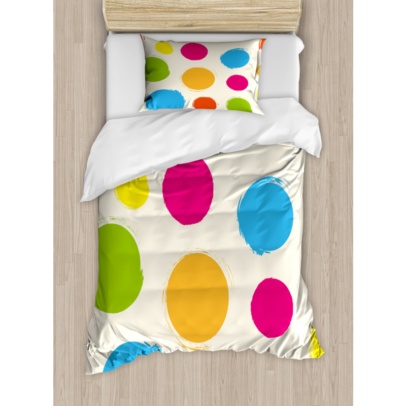 Colorful Round Forms Duvet Cover Set