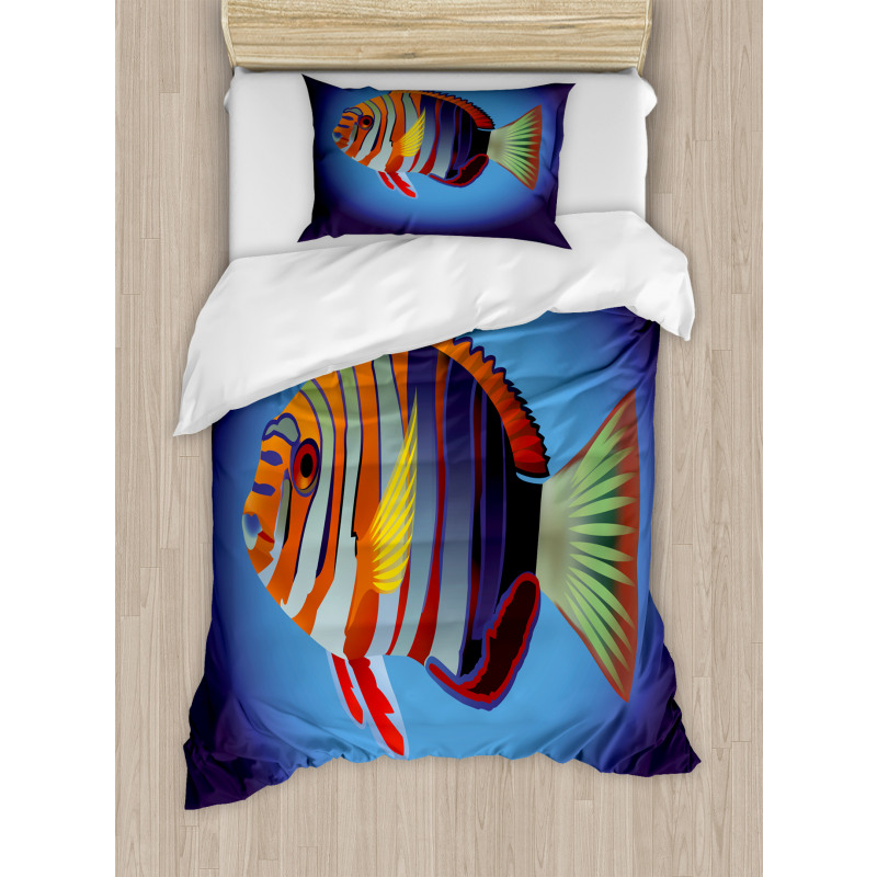 Tropical Exotic Sea Fish Duvet Cover Set