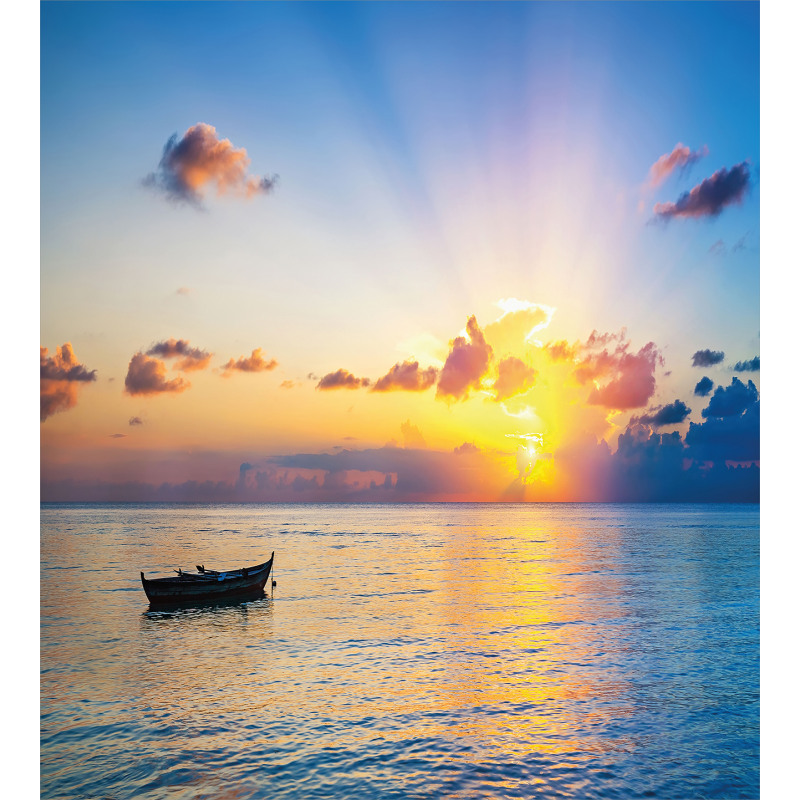 Rising Sun Sea Maldives Duvet Cover Set