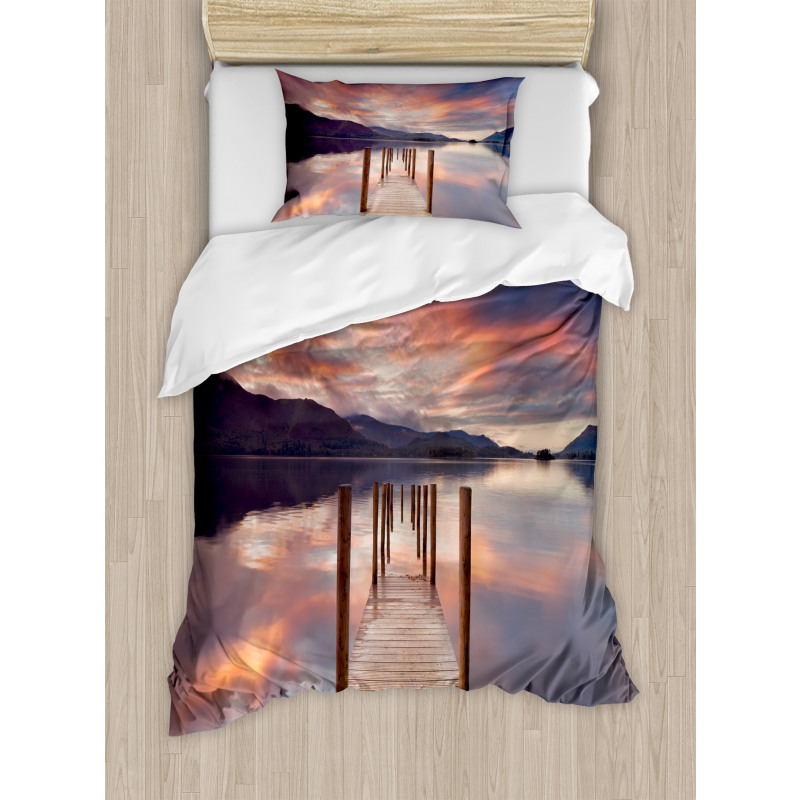 Flooded Jetty England Duvet Cover Set