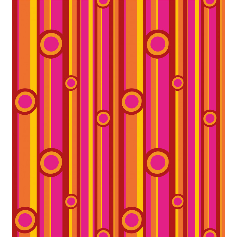 Stripes Circles Vibrant Duvet Cover Set