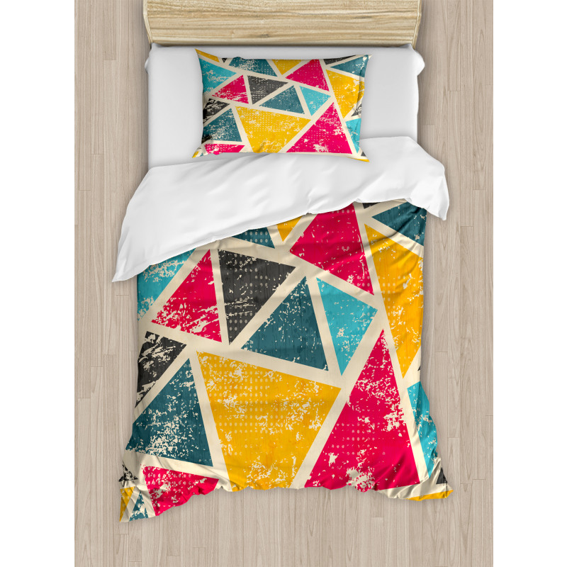 Funk Art Grungy Abstract Duvet Cover Set