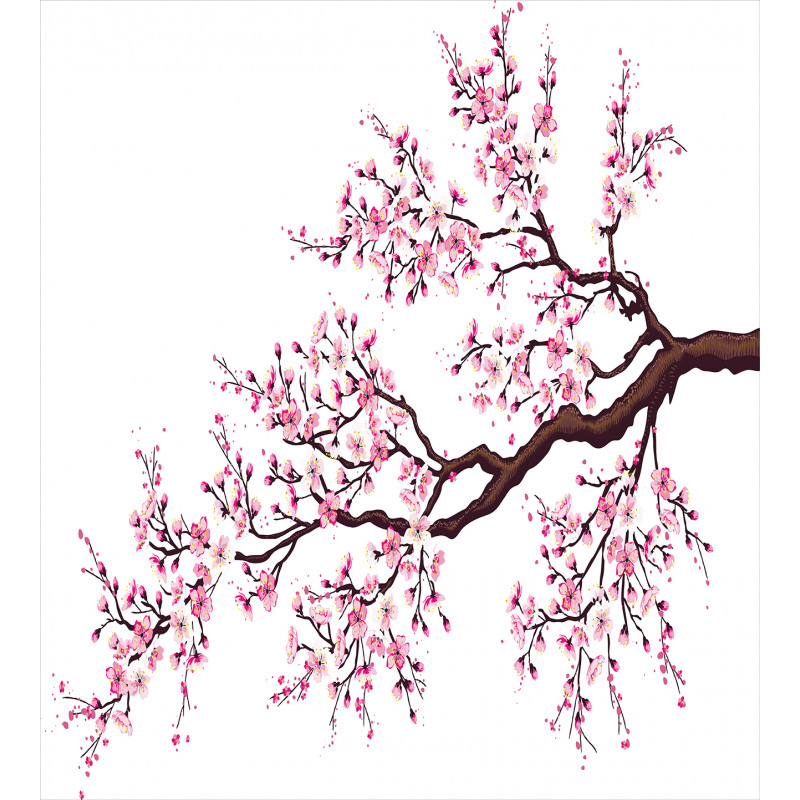 Sakura Branch Blossoms Duvet Cover Set