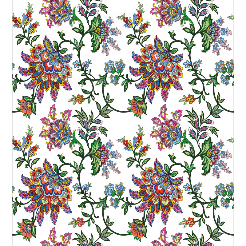 Vintage Floral Ornaments Duvet Cover Set