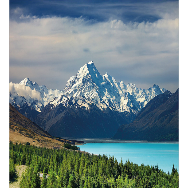 Mount Cook Pukaki Lake Duvet Cover Set