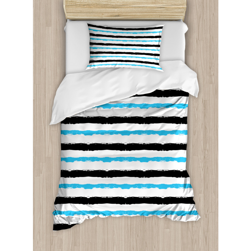 Color Bands Stripes Duvet Cover Set