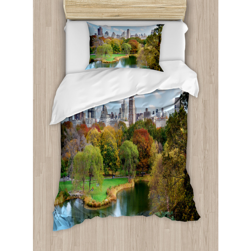 Central Park Autumn Duvet Cover Set