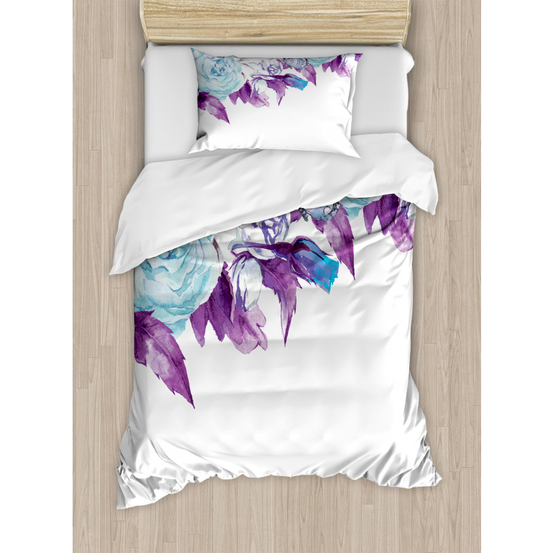 Vintage Flower Petals Duvet Cover Set