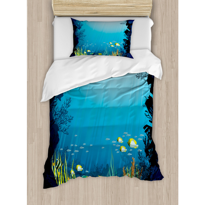 Tropical Fishes and Reefs Duvet Cover Set