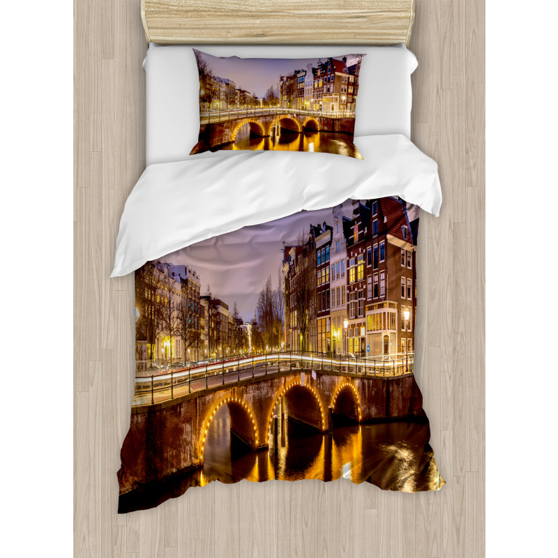 Old Bridge European Duvet Cover Set