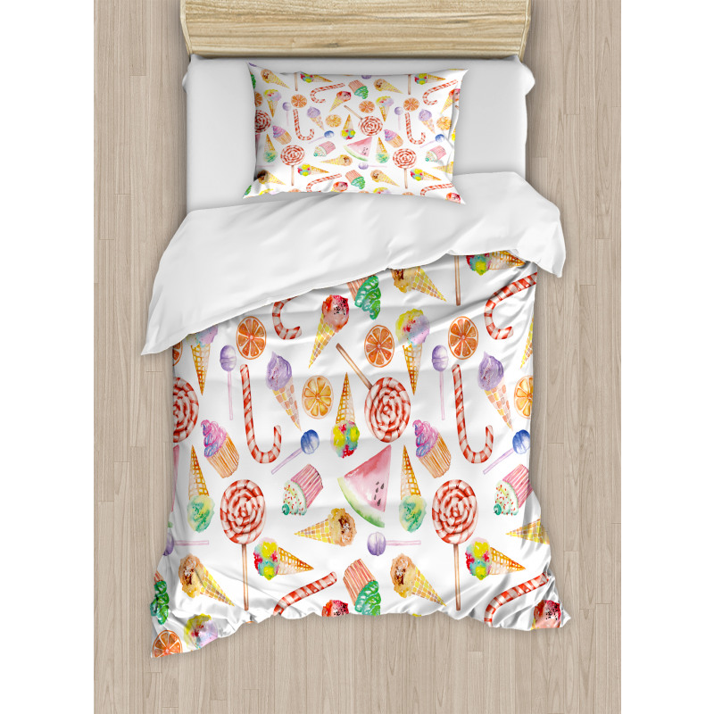 Yummy Candies Cakes Duvet Cover Set