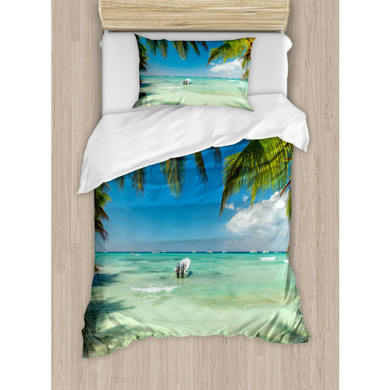 Surreal Sea Palm Tree Duvet Cover Set