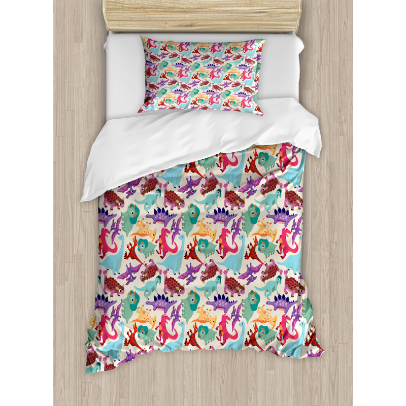 Funny Monsters Cartoon Duvet Cover Set