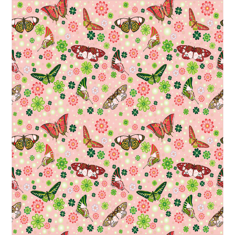 Butterflies Shamrocks Duvet Cover Set