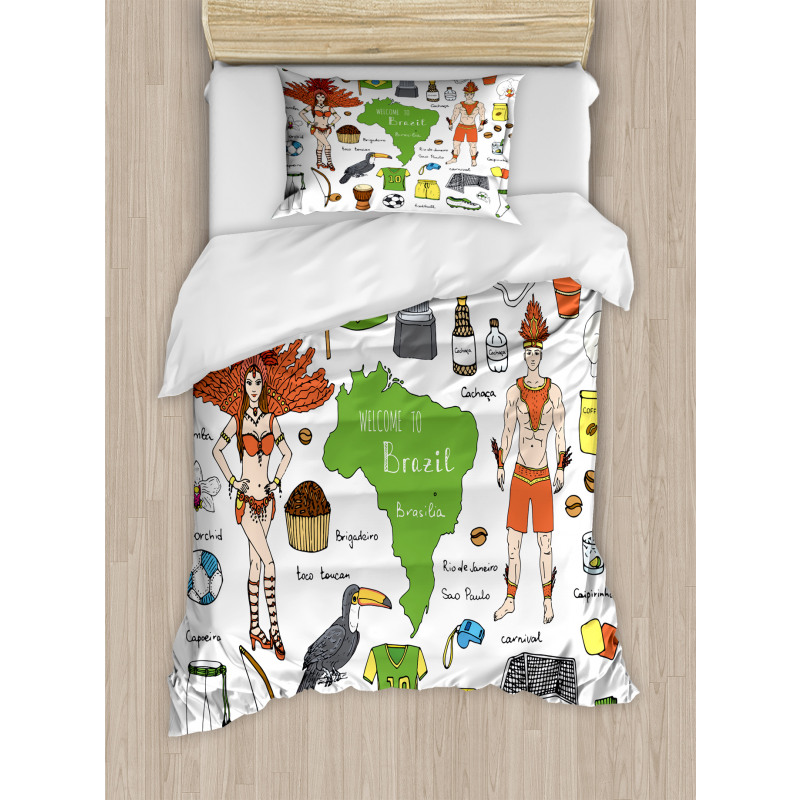 Brazilian Nation Duvet Cover Set