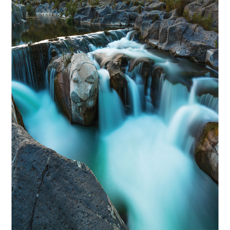Waterfall Basalt Rocks Duvet Cover Set