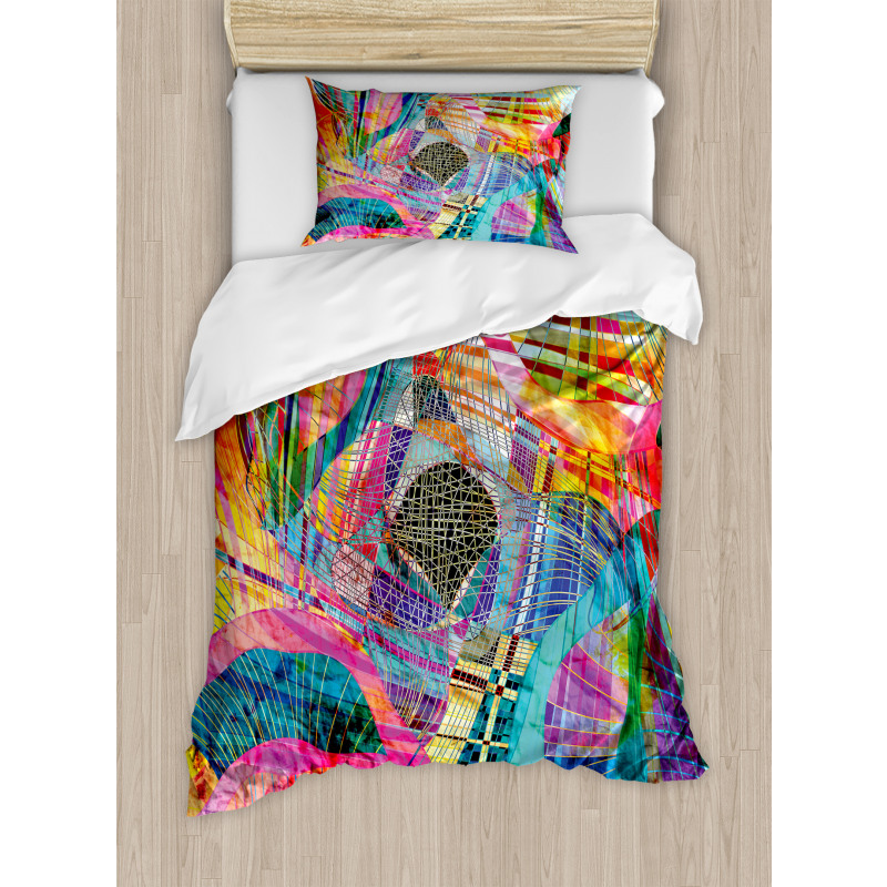 Retro Graphic Duvet Cover Set