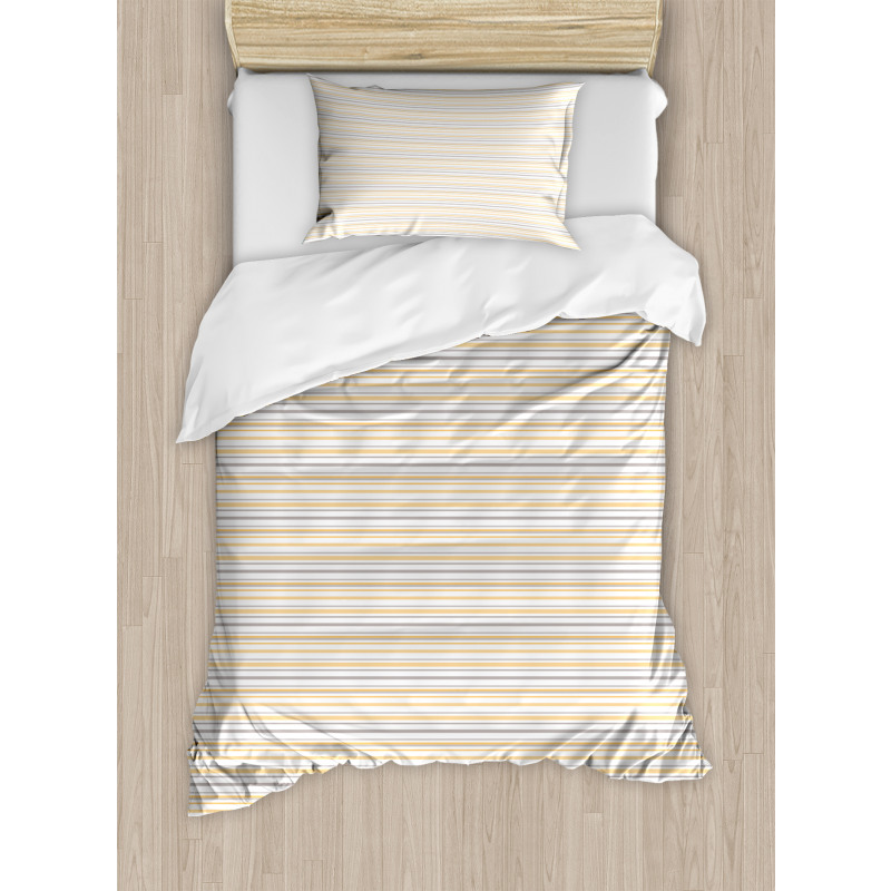 Shabby Colored Lines Duvet Cover Set