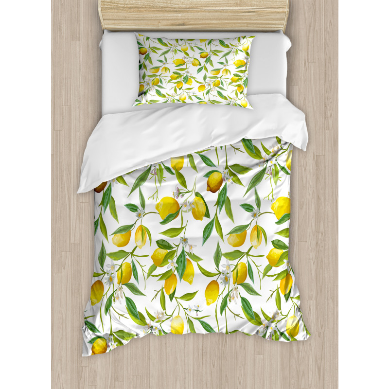 Lemon Woody Romantic Duvet Cover Set