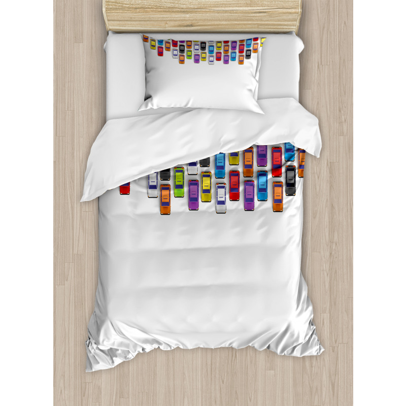 Traffic Jam Cars Duvet Cover Set