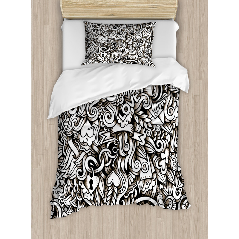 Winged Hearts Duvet Cover Set