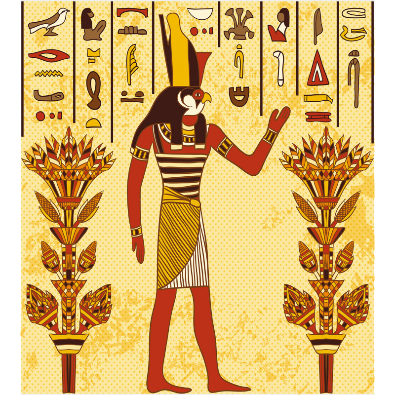 Egyptian Hieroglyph Myth Duvet Cover Set