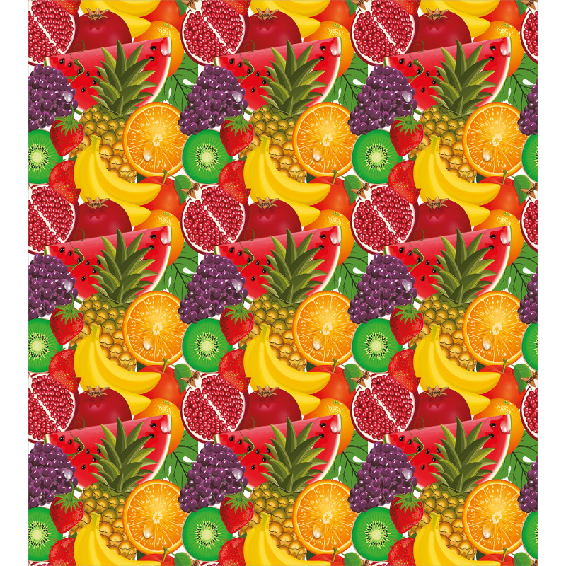 Tropical Fresh Fruits Duvet Cover Set