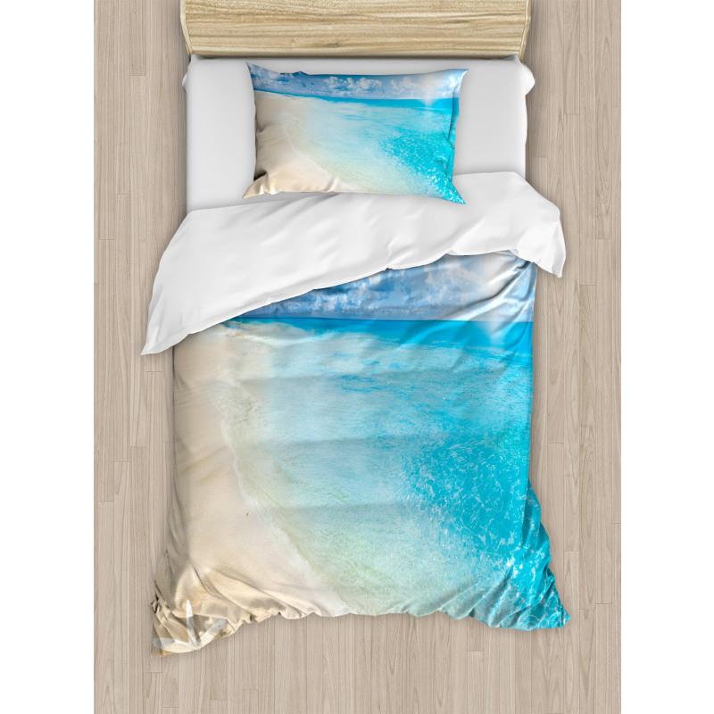 Sunny Seashore and Shells Duvet Cover Set