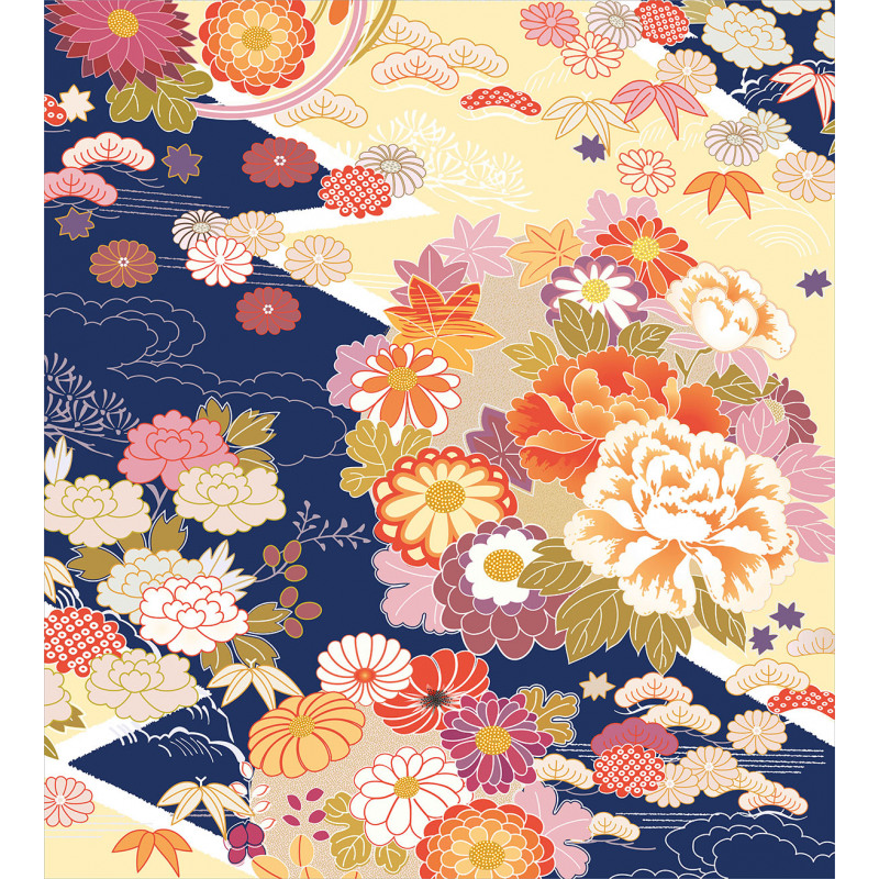 Traditional Flowers Duvet Cover Set