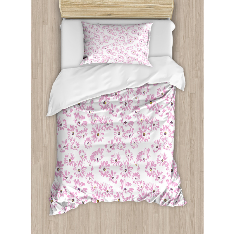 Romantic Florals Petals Duvet Cover Set