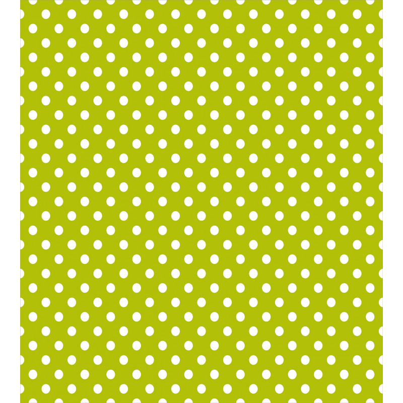 Lime Vintage Polka Dots Duvet Cover Set