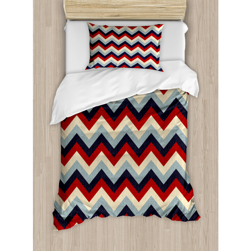 Retro Abstract Stripes Duvet Cover Set