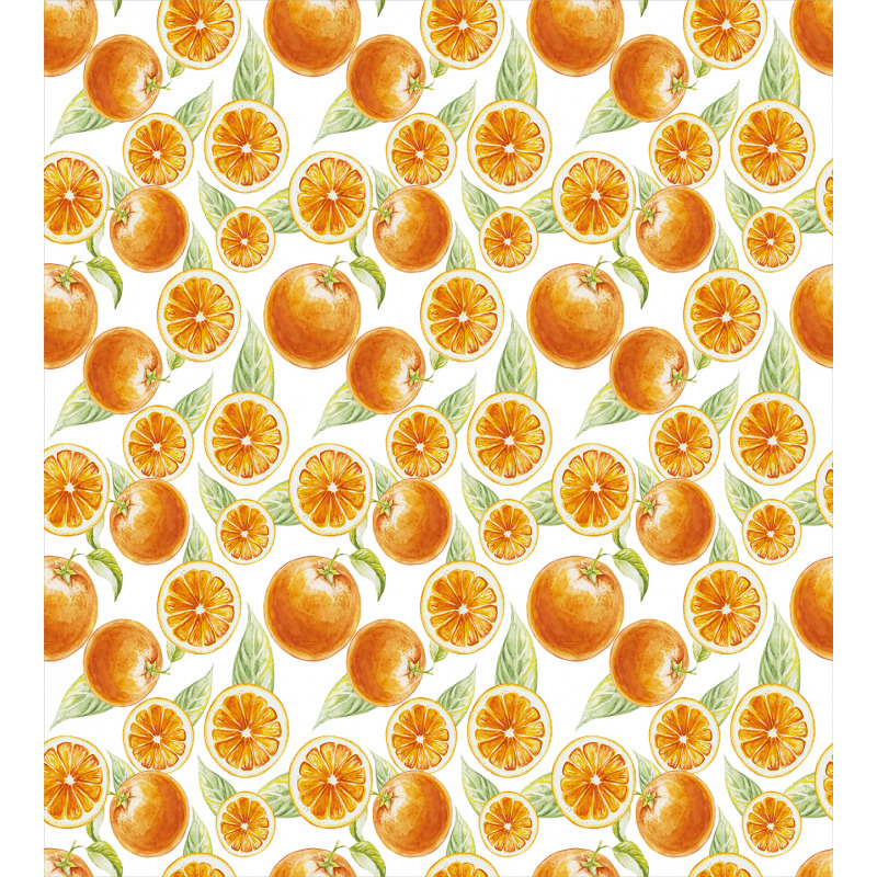 Juicy Orange Fruits Art Duvet Cover Set